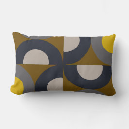 Mid-Century Modern Bronze Mustard Thunder Kussen