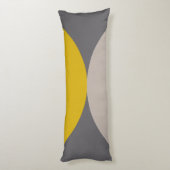 Mid-Century Modern Bronze Mustard Thunder Lichaamskussen (Achterkant (Verticaal))