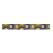 Mid-Century Modern Bronze Mustard Thunder Satijnen Lint (Voorkant)
