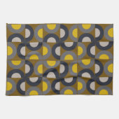 Mid-Century Modern Bronze Mustard Thunder Theedoek (Horizontaal)