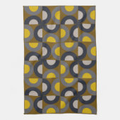 Mid-Century Modern Bronze Mustard Thunder Theedoek (Verticaal)