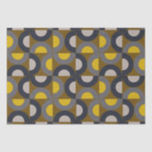 Mid-Century Modern Bronze Mustard Thunder Tissuepapier (Voorkant)