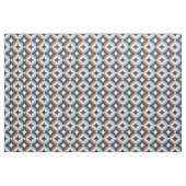 Mid-Century Modern Brown & Blauwgroen Pattern Stof (Fat Quarter)