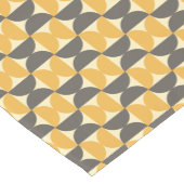 Mid-Century Modern Brown & Gold Pattern Korte Tafelloper (Hoek)