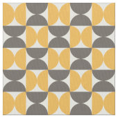 Mid-Century Modern Brown & Gold Pattern Stof (Close Up)