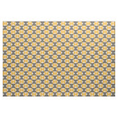 Mid-Century Modern Brown & Gold Pattern Stof (Fat Quarter)