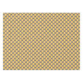 Mid-Century Modern Brown & Gold Pattern Tafelkleed (Voorkant (Horizontaal))
