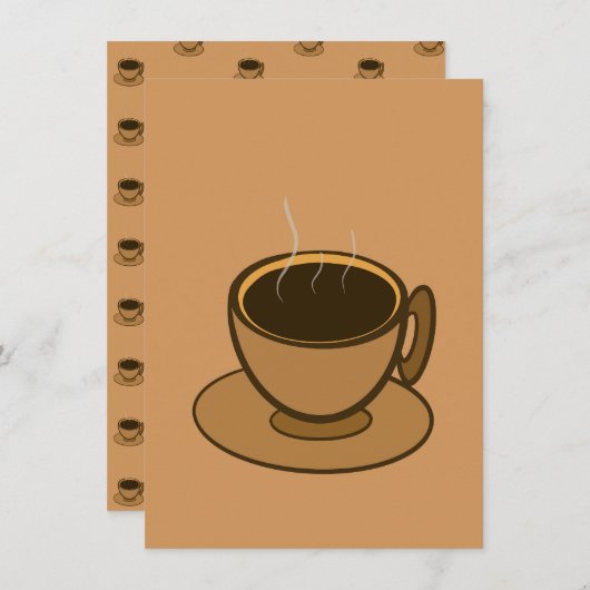 Mid Century Modern Bruin Gezellige Koffie Cup (Voorkant / Achterkant)