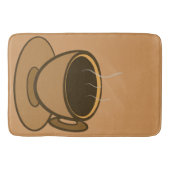 Mid Century Modern Bruin Gezellige Koffie Cup Badmat (Voorkant)