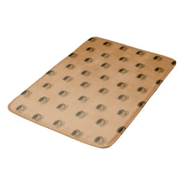 Mid Century Modern Bruin Gezellige Koffie Cup Badmat