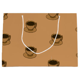 Mid Century Modern Bruin Gezellige Koffie Cup Groot Cadeauzakje
