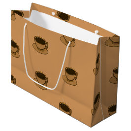 Mid Century Modern Bruin Gezellige Koffie Cup Groot Cadeauzakje