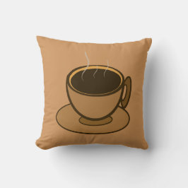 Mid Century Modern Bruin Gezellige Koffie Cup Kussen