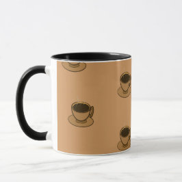 Mid Century Modern Bruin Gezellige Koffie Cup Mok