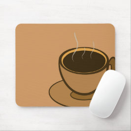 Mid Century Modern Bruin Gezellige Koffie Cup Muismat