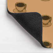 Mid Century Modern Bruin Gezellige Koffie Cup Muismat (Hoek)