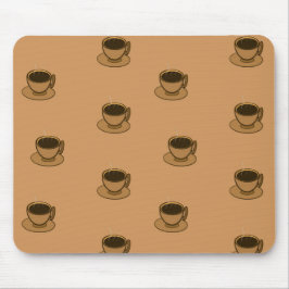Mid Century Modern Bruin Gezellige Koffie Cup Muismat