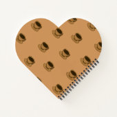 Mid Century Modern Bruin Gezellige Koffie Cup Notitieboek (Achterkant)