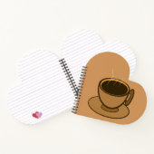 Mid Century Modern Bruin Gezellige Koffie Cup Notitieboek (Binnen)