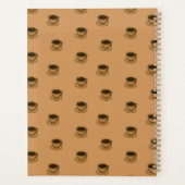 Mid Century Modern Bruin Gezellige Koffie Cup Planner (Achterkant)