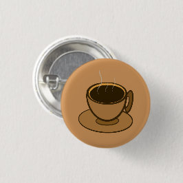 Mid Century Modern Bruin Gezellige Koffie Cup Ronde Button 3,2 Cm