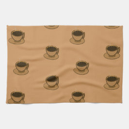 Mid Century Modern Bruin Gezellige Koffie Cup Theedoek