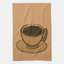 Mid Century Modern Bruin Gezellige Koffie Cup Theedoek