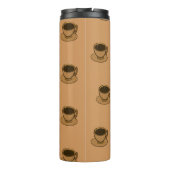 Mid Century Modern Bruin Gezellige Koffie Cup Thermosbeker (Achterkant)