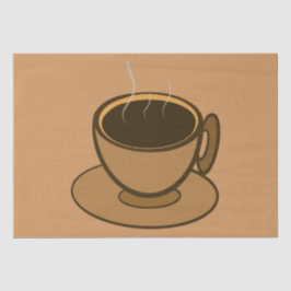 Mid Century Modern Bruin Gezellige Koffie Cup Tissuepapier