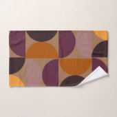 Mid-Century Modern Burnt Wine Eclipse Bad Handdoek (Handdoek)