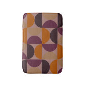 Mid-Century Modern Burnt Wine Eclipse Badmat (Voorkant Verticaal)