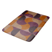 Mid-Century Modern Burnt Wine Eclipse Badmat (Gekanteld)