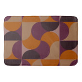 Mid-Century Modern Burnt Wine Eclipse Badmat (Voorkant)