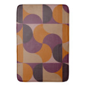 Mid-Century Modern Burnt Wine Eclipse Badmat (Voorkant Verticaal)