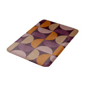 Mid-Century Modern Burnt Wine Eclipse Badmat (Gekanteld)