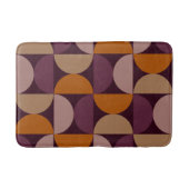 Mid-Century Modern Burnt Wine Eclipse Badmat (Voorkant)