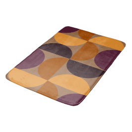 Mid-Century Modern Burnt Wine Eclipse Badmat