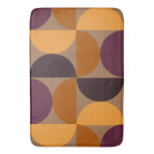 Mid-Century Modern Burnt Wine Eclipse Badmat (Voorkant Verticaal)