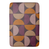 Mid-Century Modern Burnt Wine Eclipse Badmat (Voorkant Verticaal)