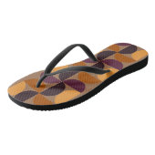Mid-Century Modern Burnt Wine Eclipse Teenslippers (Schuin)