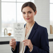 Mid-Century Modern Business New Year & Christmas  Feestdagenkaart