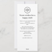 Mid-Century Modern Business New Year & Christmas  Feestdagenkaart (Achterkant)