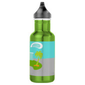 Mid Century Modern Cartoon House Waterfles Waterfles (Rechts)