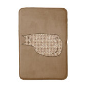 Mid-Century Modern Cat, Beige en Light Brown Badmat (Voorkant Verticaal)