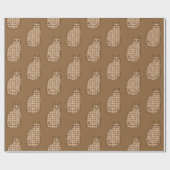 Mid-Century Modern Cat, Beige en Light Brown Cadeaupapier (Vlak)
