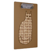 Mid-Century Modern Cat, Beige en Light Brown Klembord (Rechts)