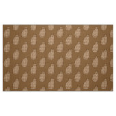 Mid-Century Modern Cat, Beige en Light Brown Stof (Fat Quarter)