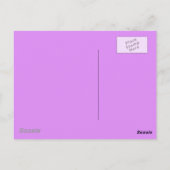 Mid-Century Modern Cat, Orchid en Paars Briefkaart (Achterkant)