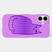 Mid-Century Modern Cat, Orchid en Paars Case-Mate iPhone Case (Achterkant (horizontaal))