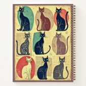  Mid-Century Modern Cats Journal Notitieboek (Achterkant)